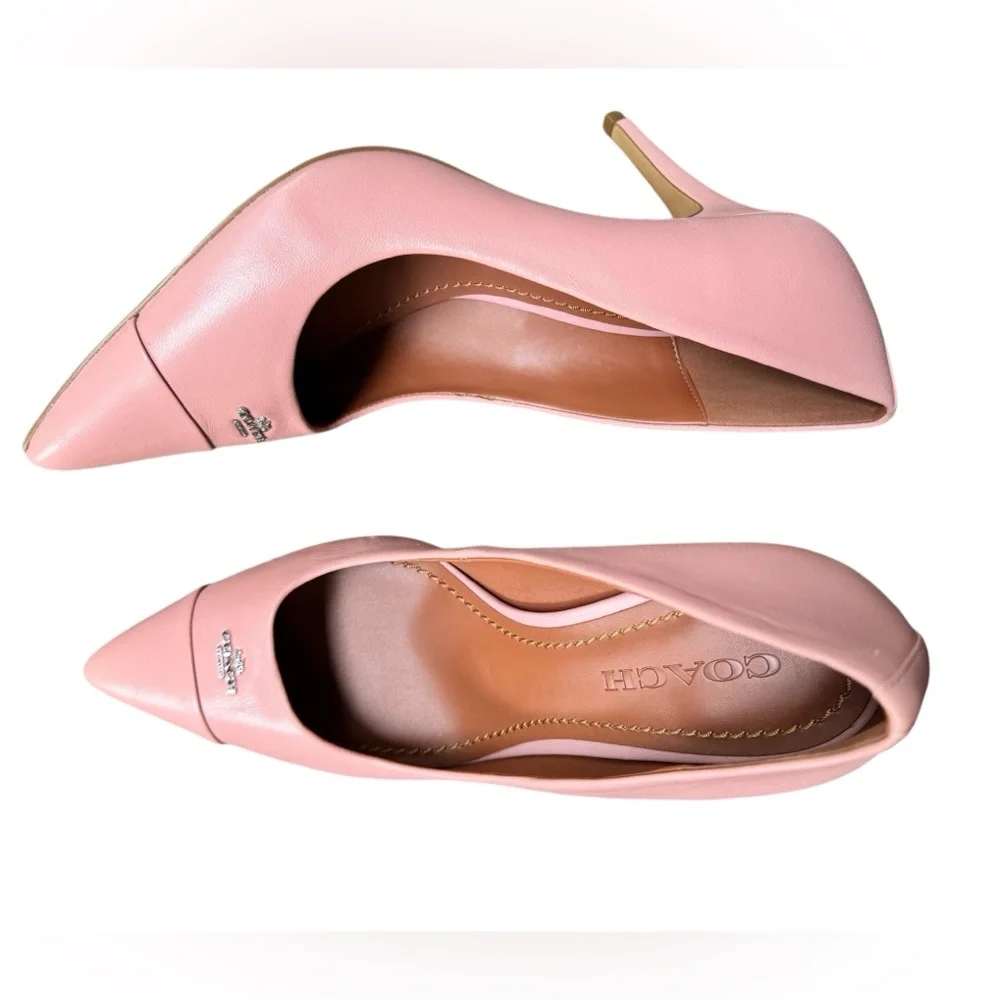 Coach Women's Blush Leather Heels